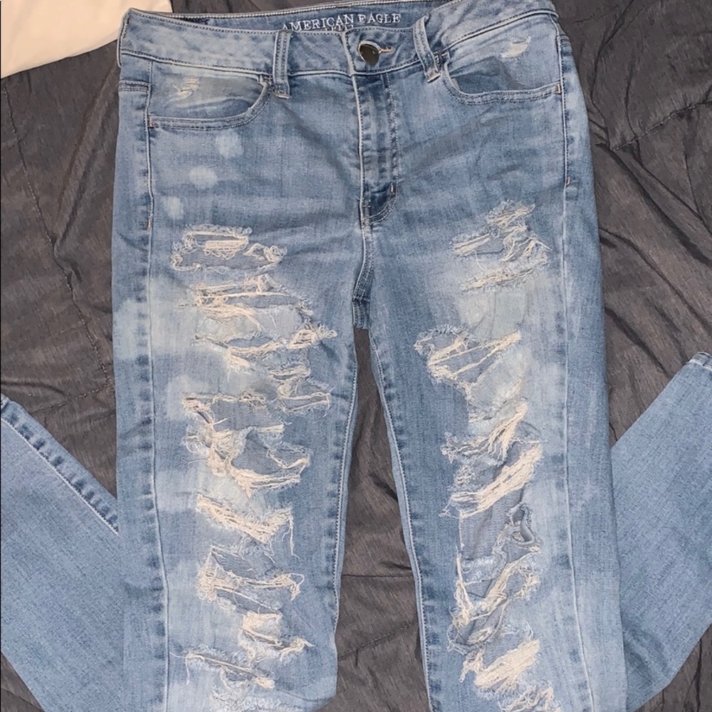 Destroyed American Eagle jeans